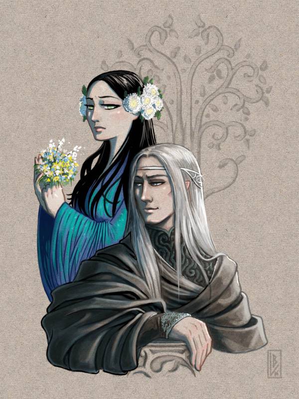  Melian et Thingol – Leslie Boulay 