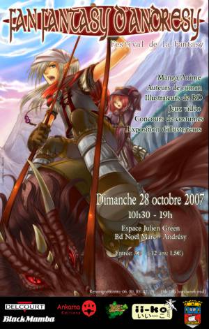 Affiche du festival Fan Fantasy d'Andresy le dimanche 28 octobre 2007