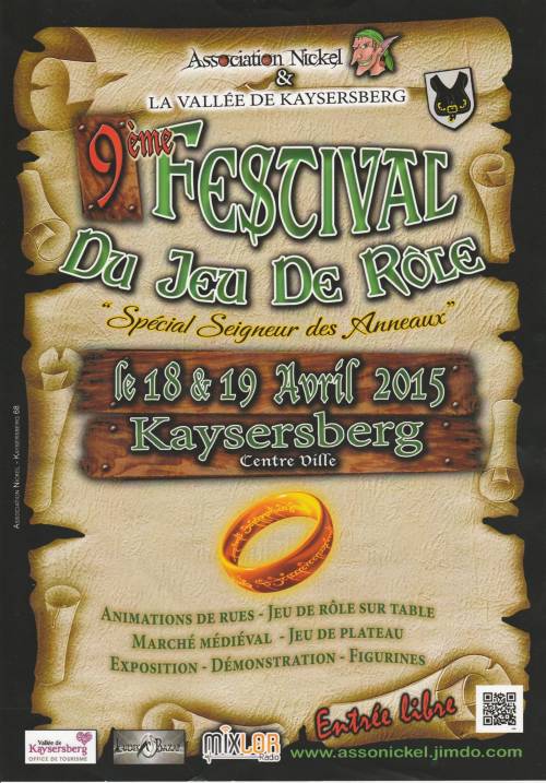 Affiche du festival du jeu de rôle de Kaysersberg 