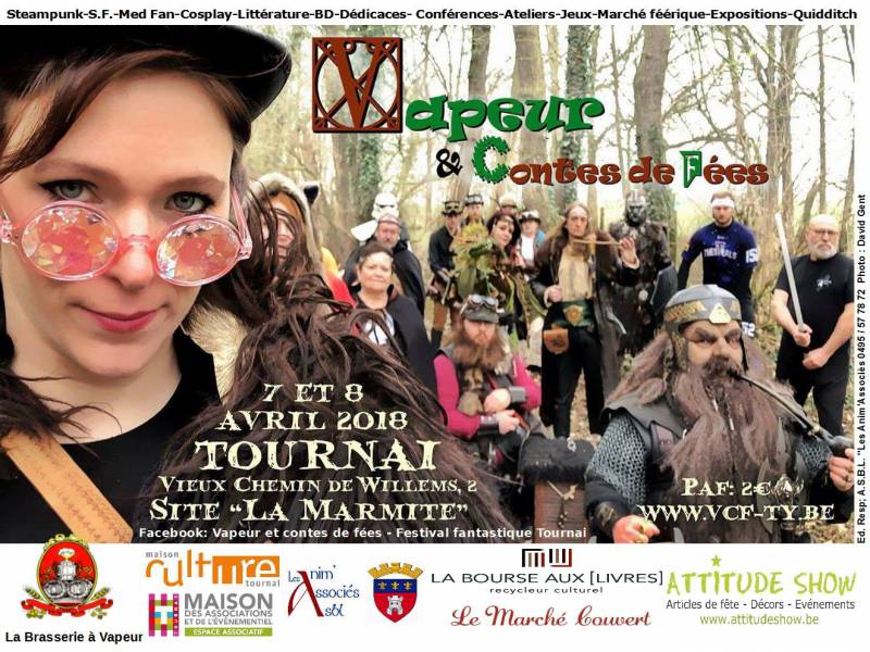  Affiche du festival Vapeur et Contes de Fées à Tournai 