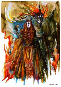  Sauron et Morgoth - Nathanaël Daswhox 