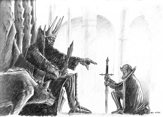  Morgoth et Sauron - Éric Faure-Brac 