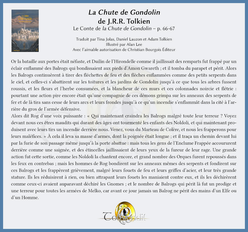 La Chute de Gondolin – Le Conte de la Chute de Gondolin – p. 66-67